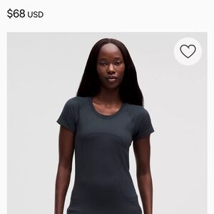 lululemon athletica Navy Short Sleeve Tee